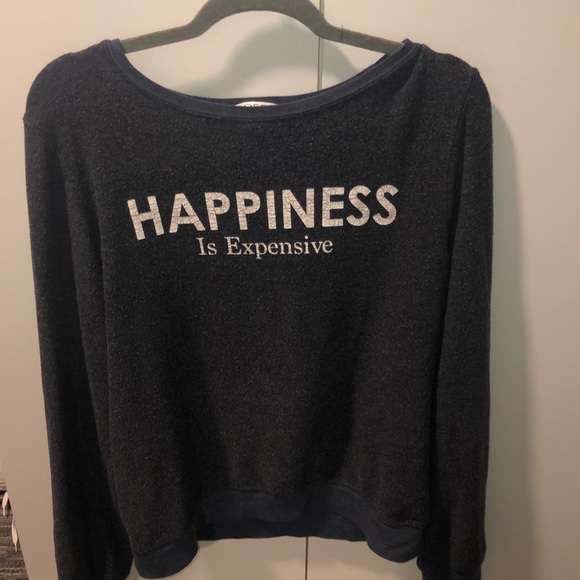 Happiness is expensive wildfox sweatshirt - Picture 1 of 3